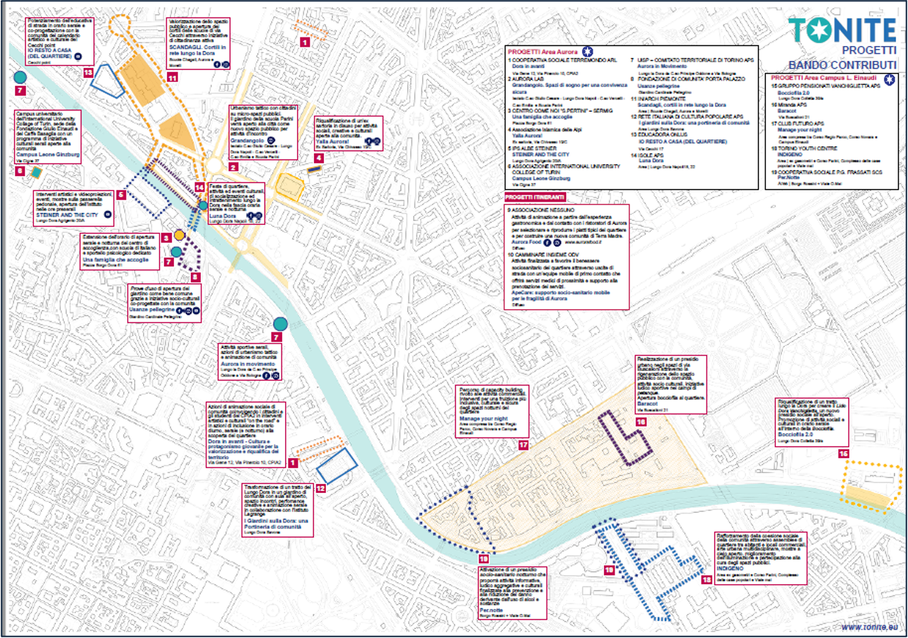 map with projects