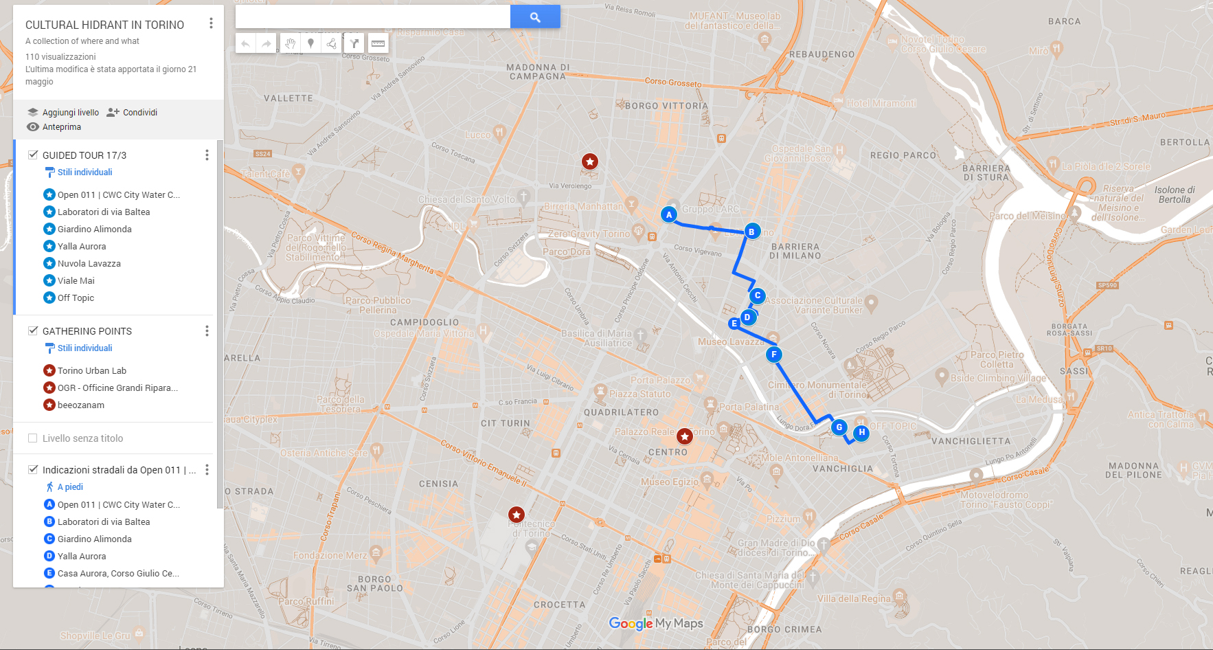 map of activities
