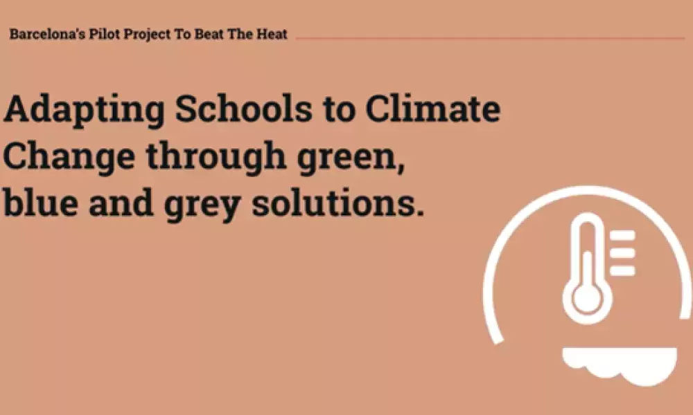 Adapting Schools to Climate Change through green, blue and grey solutions