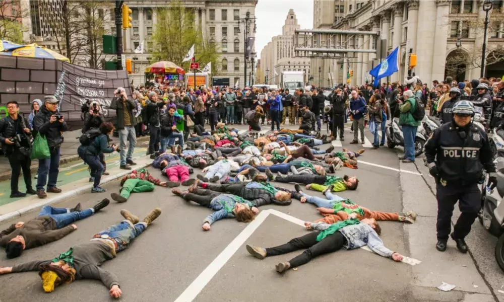 Extinction Rebellion protests. Source XR