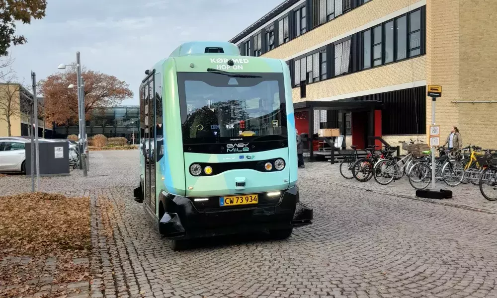 Selfdriving shuttle at DTU Campus