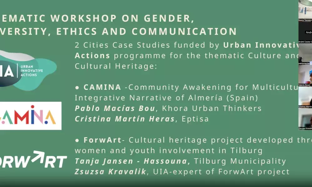 The webinar organised by URBACT ARCHETHICS The webinar organised by URBACT ARCHETHICS