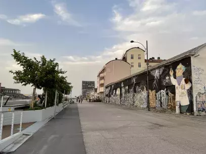 View of Darsena in summer