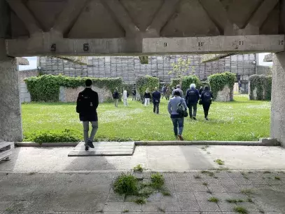 Site visit in Ravenna&#039;s Darsena area. Photo by Levente Polyak 