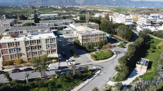 An eye-bird&#039;s view of an Automatic Composting Unit in Heraklion               Photograph by I. Daliakopoulos (HMU), 27 December 2022