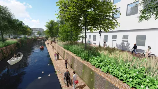 Future green quays in Breda