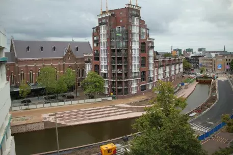 Image of the built GreenQuays from above