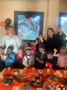 Halloween party at home and care