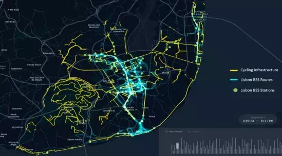 Bike-sharing system (BBS) user journeys May 2021, 5th 