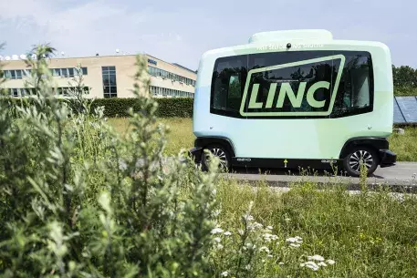 Selfdriving shuttle at DTU Campus