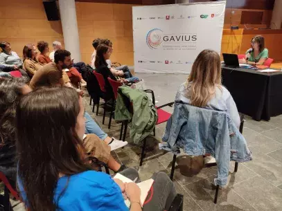 Mònica Sagredo Cárcel, GAVIUS Project Manager, presenting the project (Source: Gavà City Council)