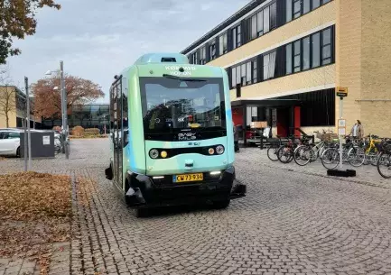 Selfdriving shuttle at DTU Campus
