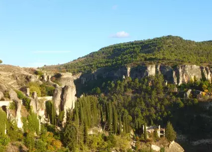 Cliffs nearby the city of Cuenca