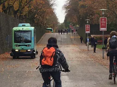 Selfdriving shuttle at DTU Campus