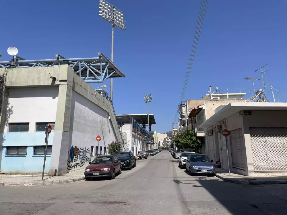 Egaleo's stadium and its surroundings