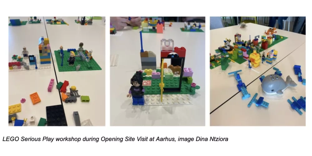 LEGO Serious Play workshop during Opening Site Visit at Aarhus, image Dina Ntziora