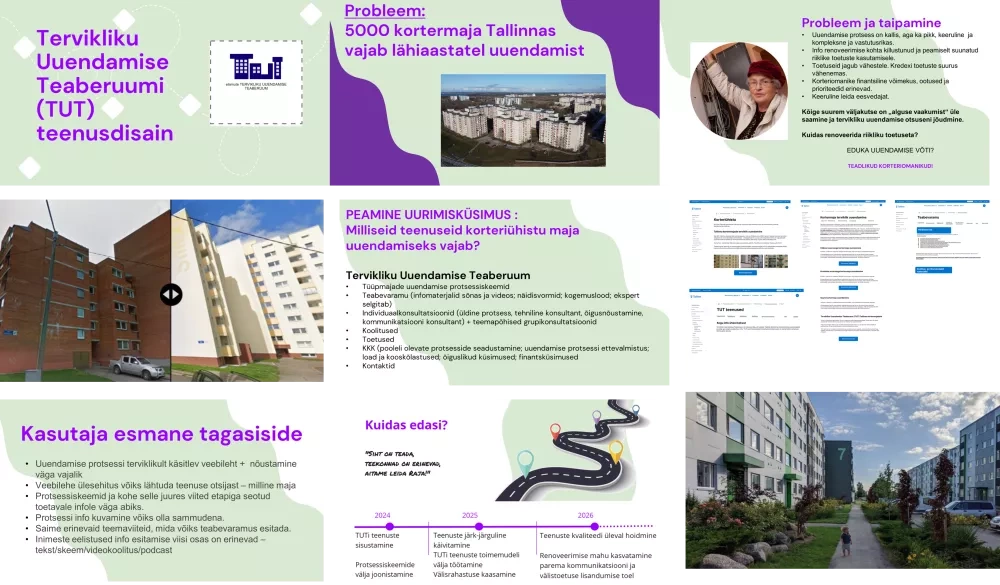 Proposal for the interface of the Renovation Accelerator. Credits: City of Tallinn
