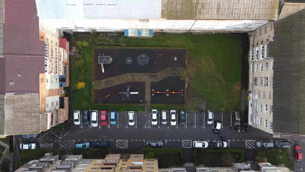 One of the many sites to be re-greened in Bistrița