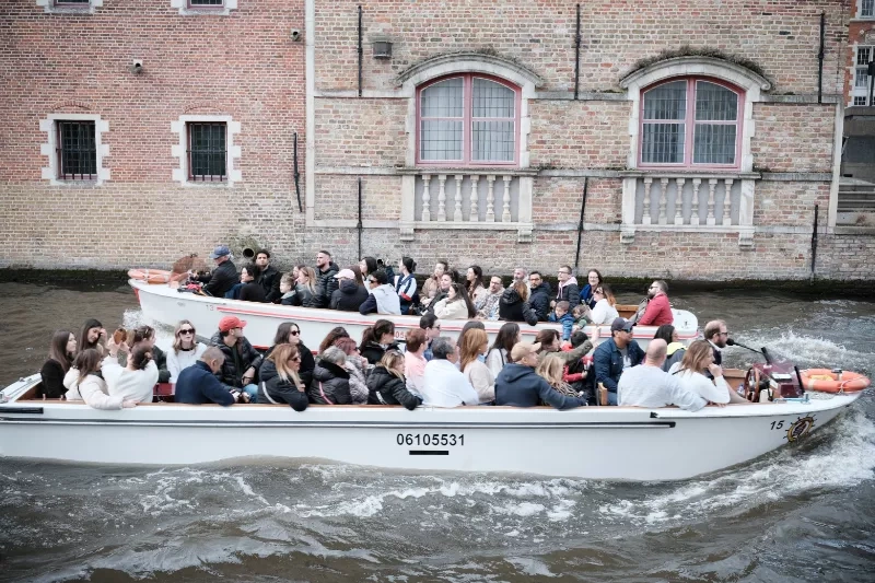 Over 8 million people visit Bruges annually. (Photo by Johannes Riegler)