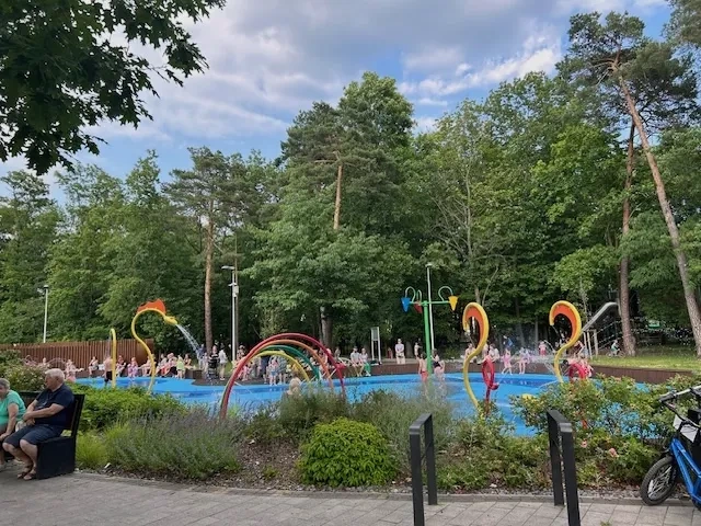 On of the green parks in Stalowa Wola