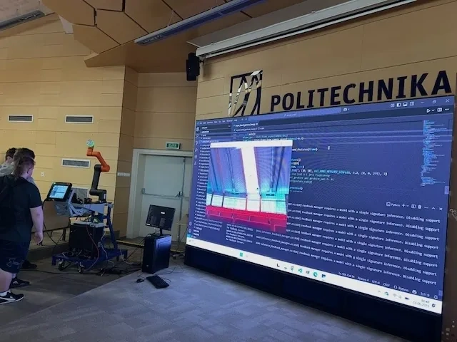 Students from Rzeszów University of Technology in Stalowa Wola training AI models