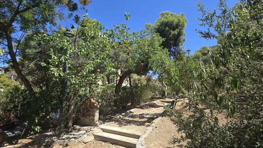 Figure 2: Site visit in Agios Nikolaos, Exarhia, July 2025, image by author