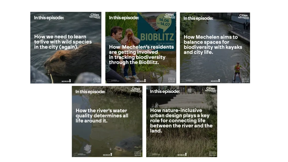 cities reimagined podcast in mechelen on water as the source of urban public spaces