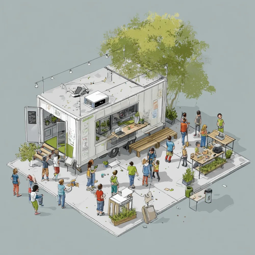 Visualization of an operating Eco-Guild