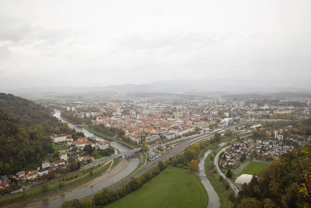 View of Celje from the castle 