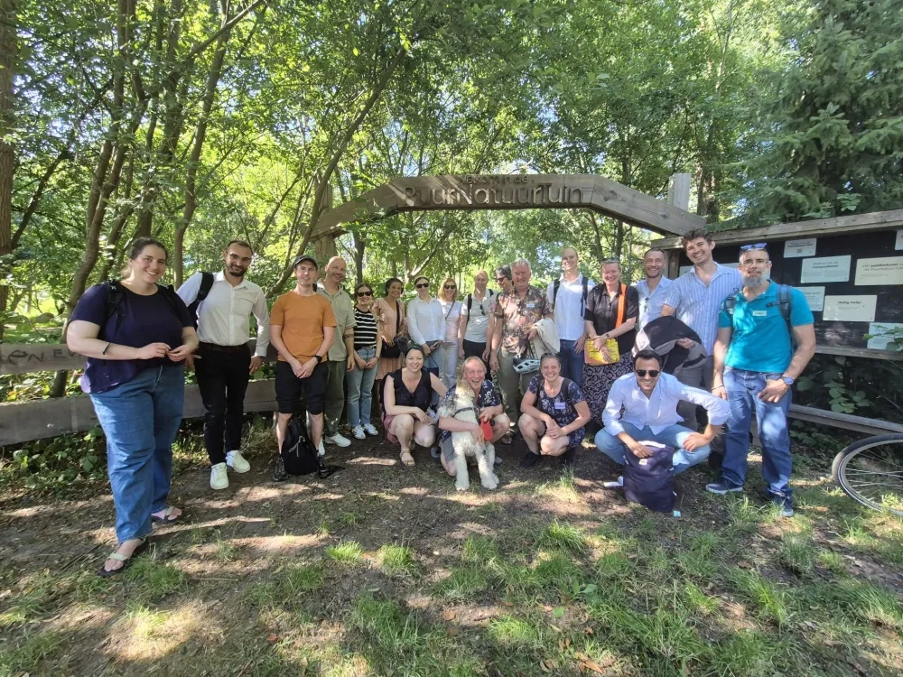 GfW’s team and transfer partners during the Opening Site Visit on 30 June 2025 © Ruxandra Aelenei