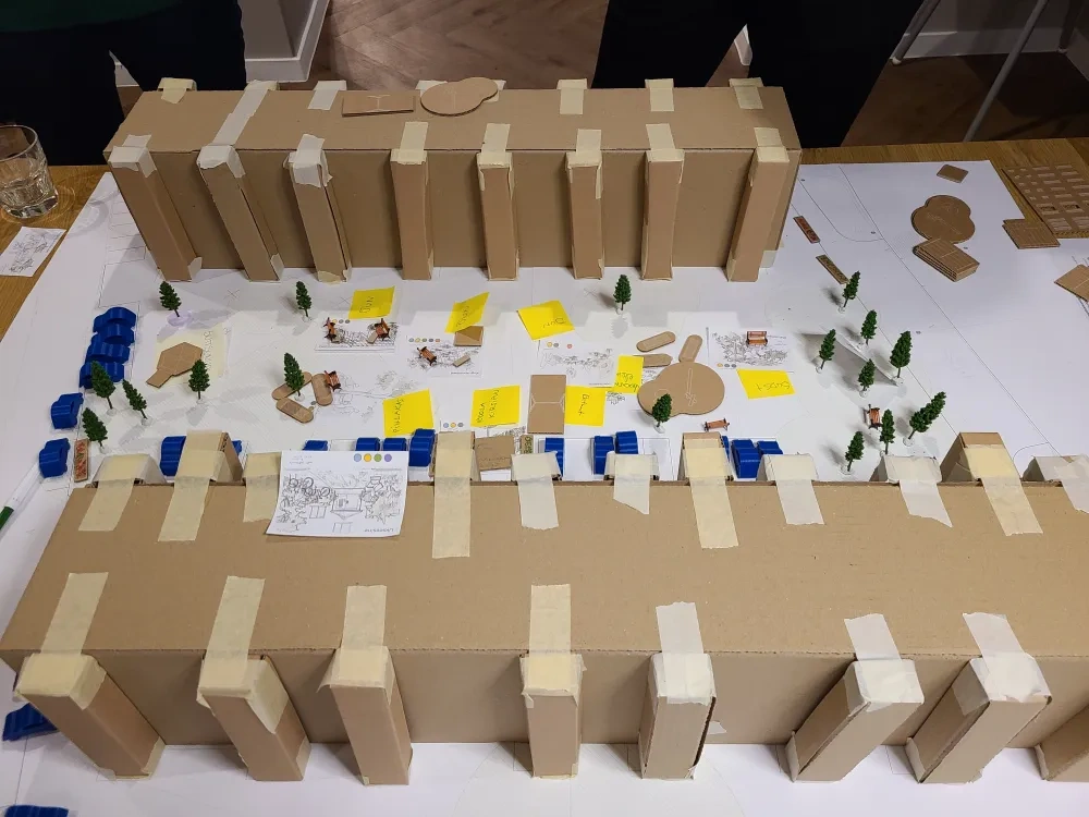 Co-designing the courtyards with residents. Source: City of Tallinn