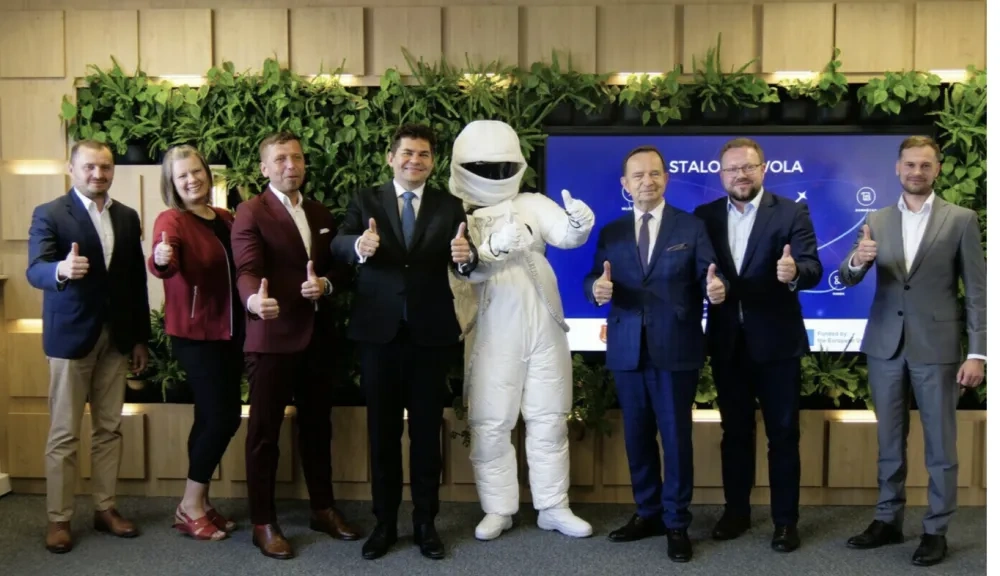 Space4Talents's project team with local elected representatives 